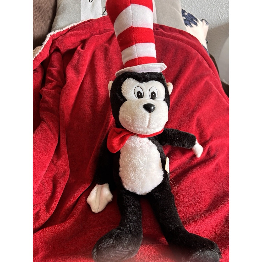 VTG 1980 Dr. Seuss Cat in the Hat 19" Plushie Stuffed Animal Soft Things Inc.